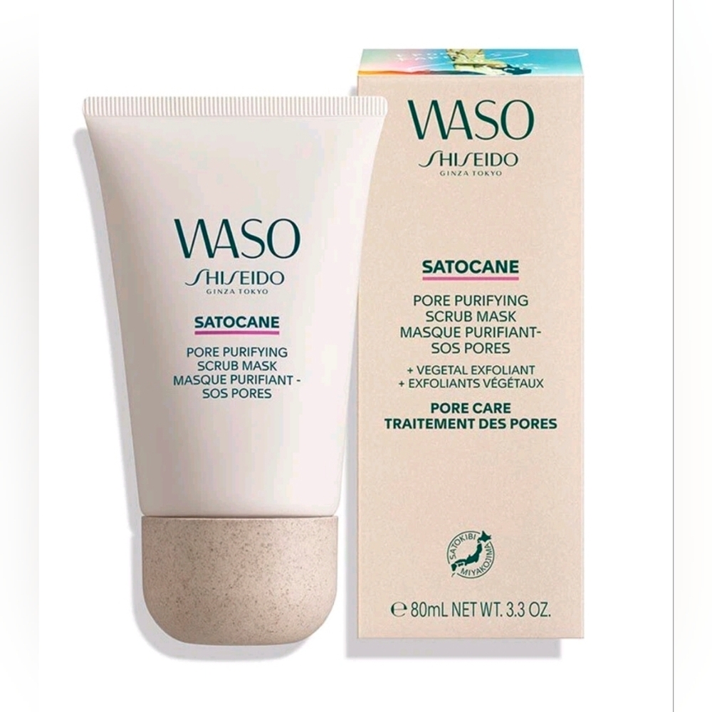 Shiseido WASO SATOCANE Pore Purifying Scrub Mask 80 ML/ 3.3 OZ. NEW SEALED